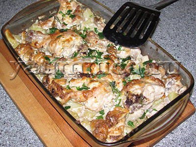 Жаркое в духовке с курицей и картошкой: рецепт с фото | Меню недели