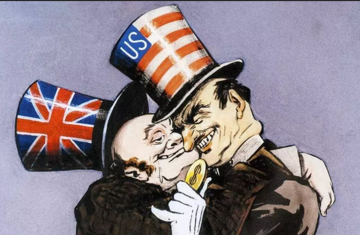 Сша и британия стоят за терактом. Плакат США И Британии. Великобритания и США карикатура. Британия и США карикатура. Американский империализм.