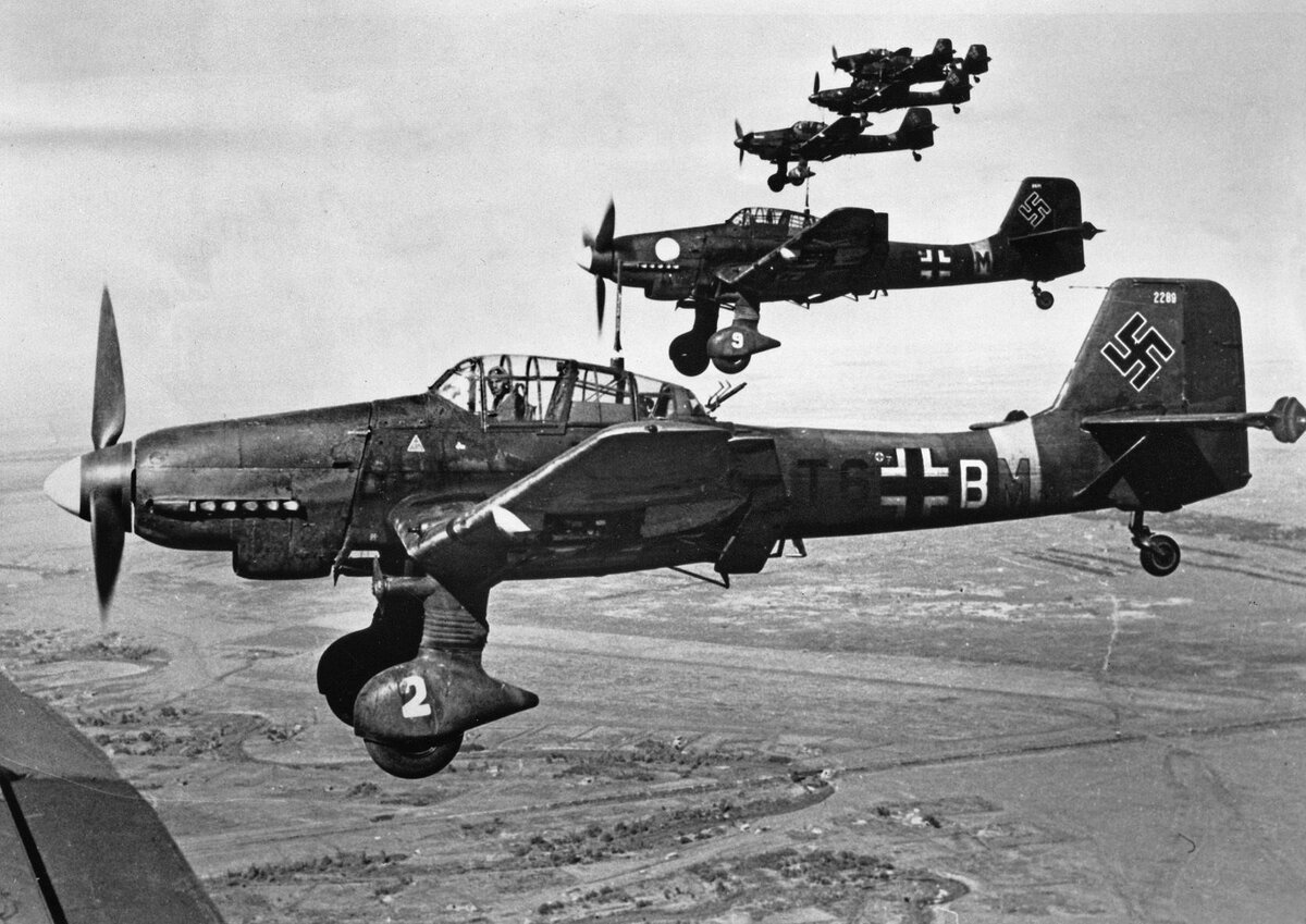 Немецкий пикирующий бомбардировщик Junkers Ju 87