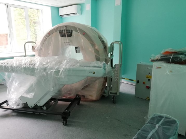 В Кимрской ЦРБ устанавливают новый томограф