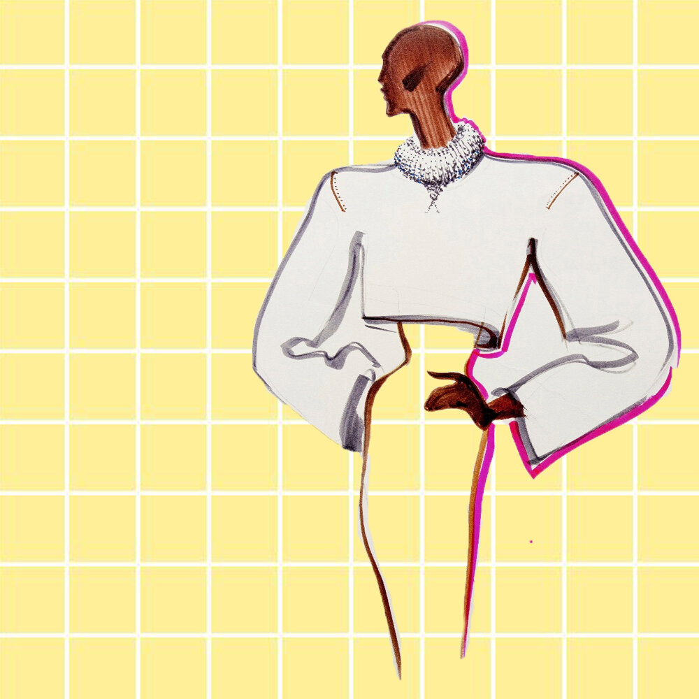 один из эскизов Schiaparelli