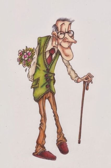 старики и молодежь карикатура.