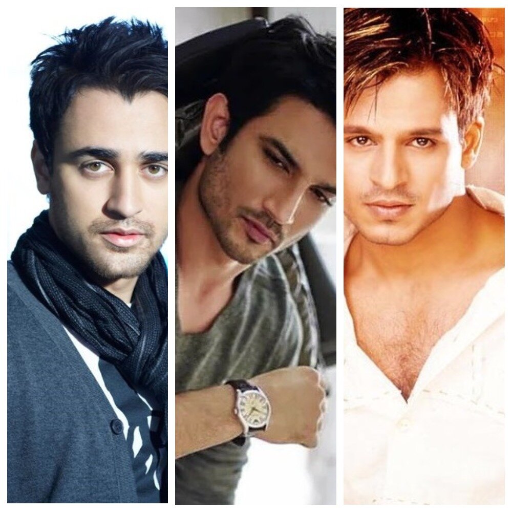 Первое фото, Источник: Pinterest Имран Кхан, второе фото, источник: ВКонтакте: Сушант Сингх Раджпут, третье фото, источник: khushi1.narod.ru Вивек Оберой