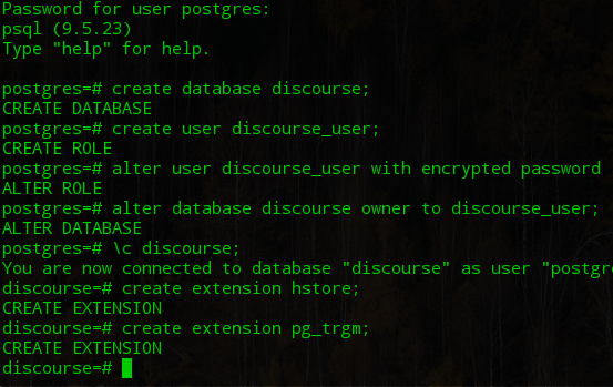 Скриншот 1. СУБД PosqgreSQL