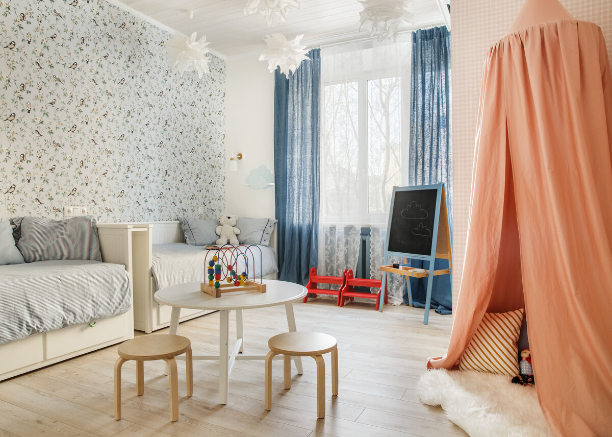 Детская в Семейной квартире. Фото Houzz
