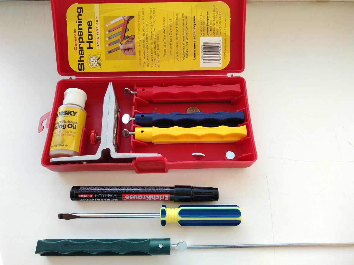 Lansky Standard с добавлением финишного камня на 1000 Grit. 
