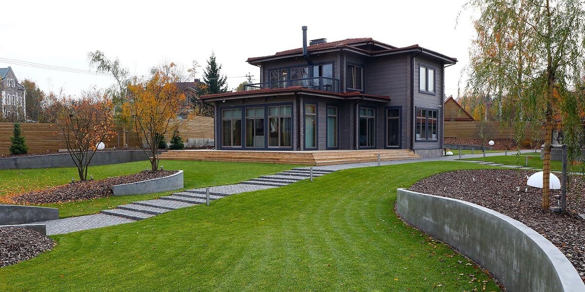 Готовый дом по проекту "Берген", реализованный компанией Holz House. Источник фото: holz-house.ru