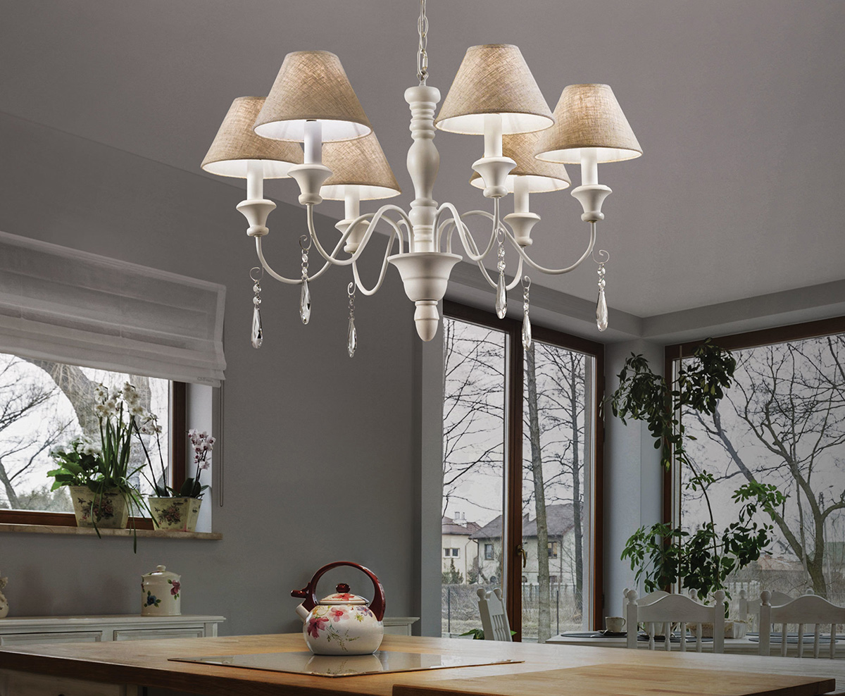 Настольная лампа с абажуром в стиле прованс Splendid-Ray 30-3563-31