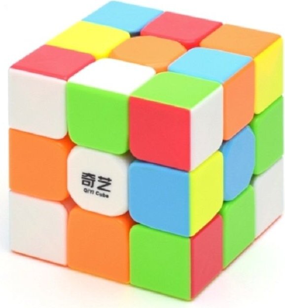 Разобранный кубик из цветного пластика