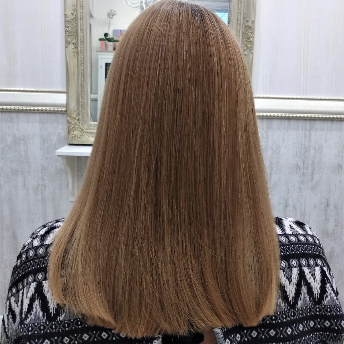 А такими стали волосы после процедуры. Разница очевидна.