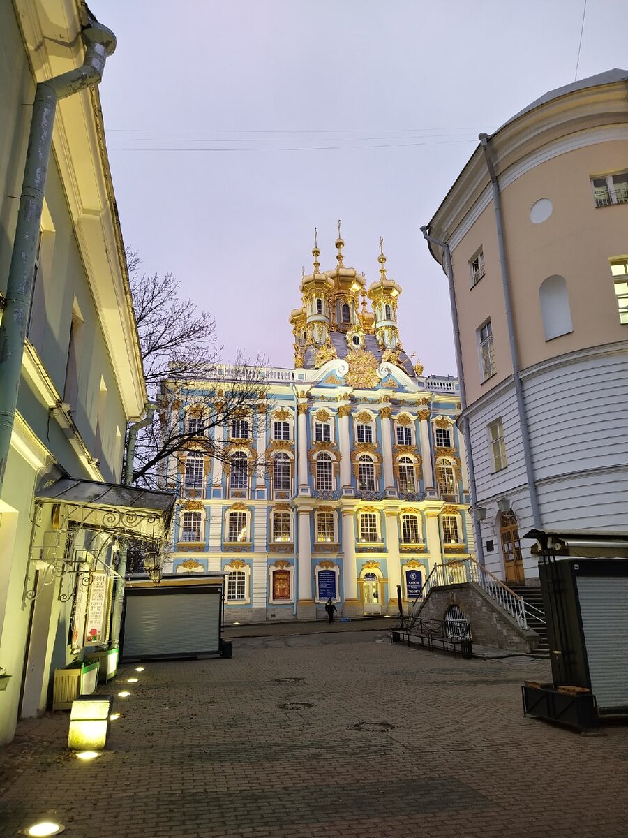 вид на Екатерининский дворец