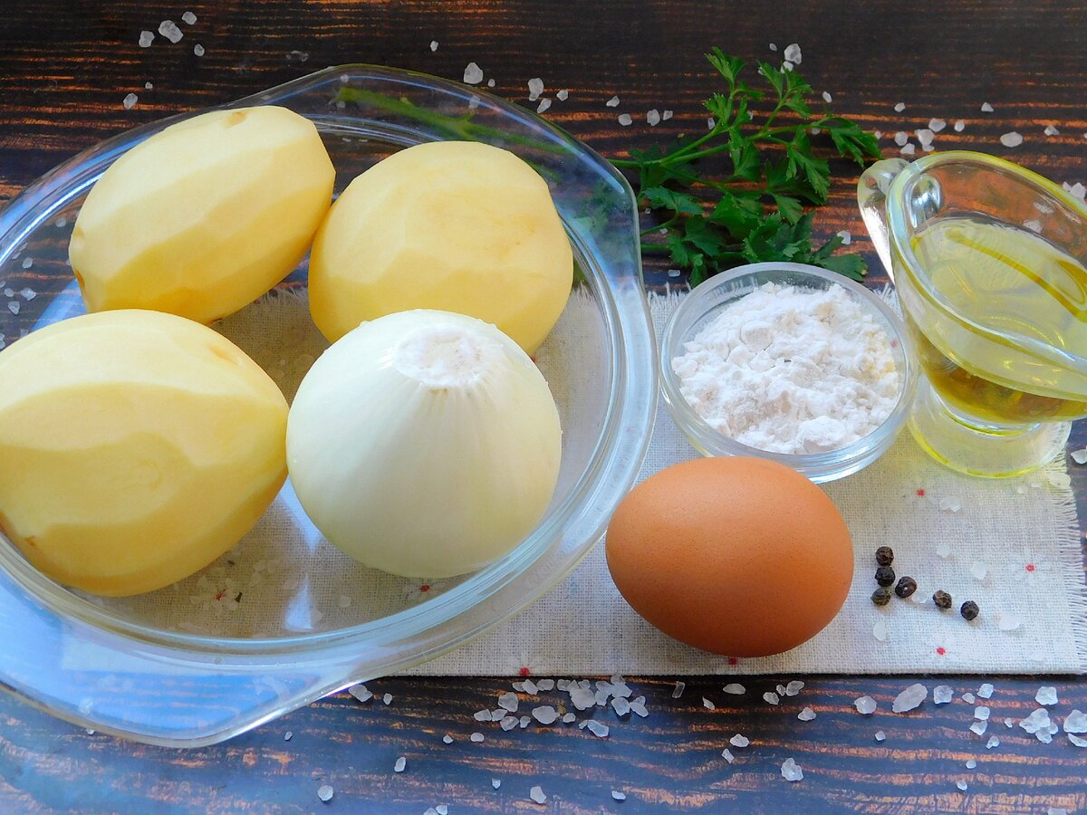 ингредиенты для приготовления вкуснейших драников 