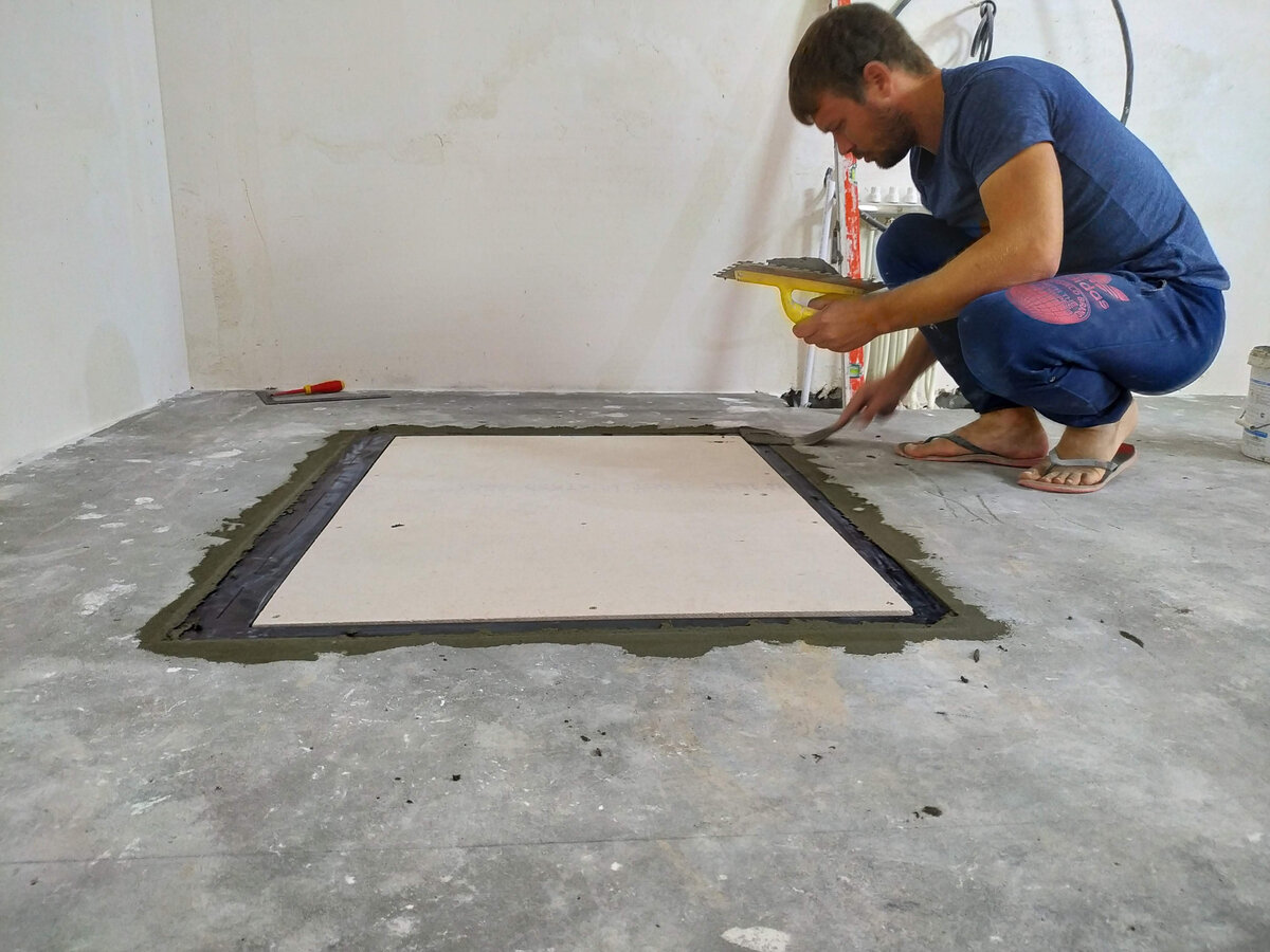 Установка 👉напольного люка «невидимка» под плитку | 56 КВАДРАТОВ ...