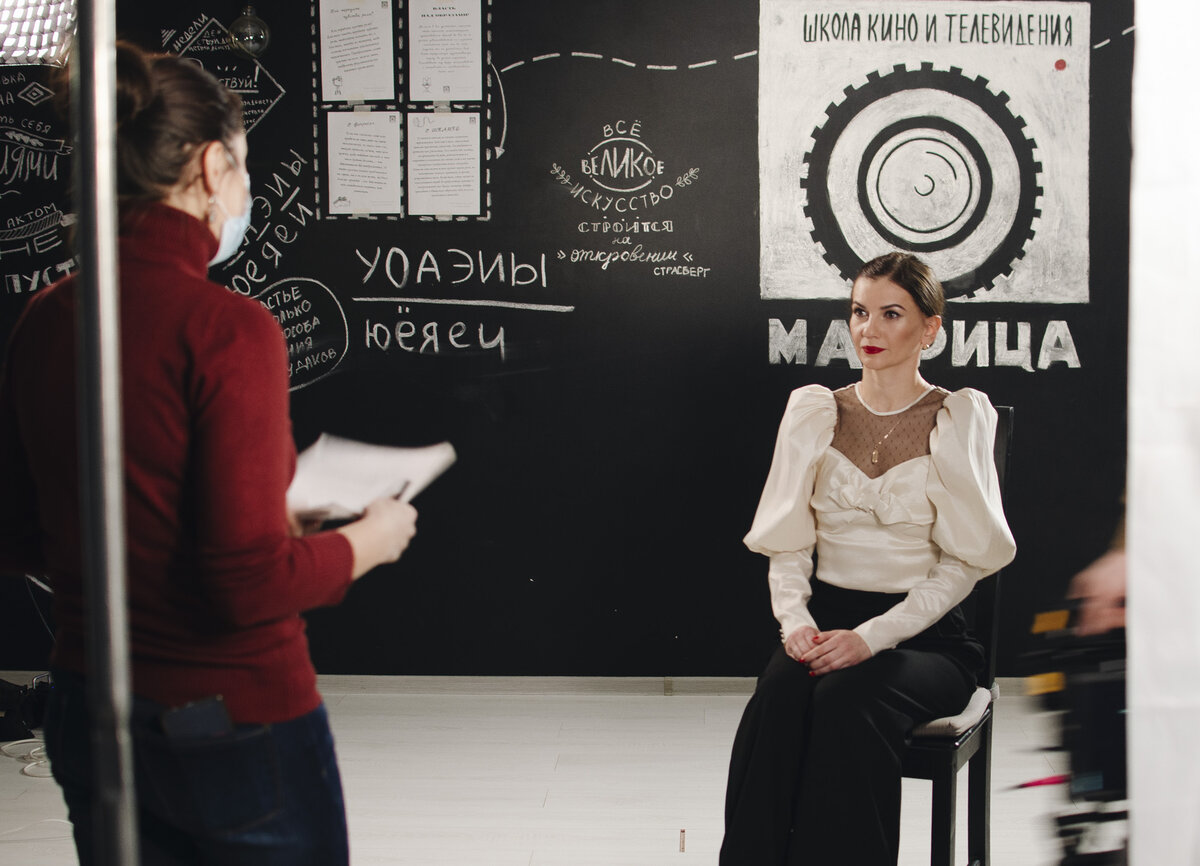 Съемки к/ф "Голая в пальто" - реж. Ж. Коханова, ШКиТ "Матрица"