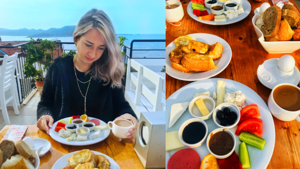 Вот чем нас кормили на этой неделе в отеле. Но я вам скажу, что это считается очень скромным завтраком. Так "перекусить"))