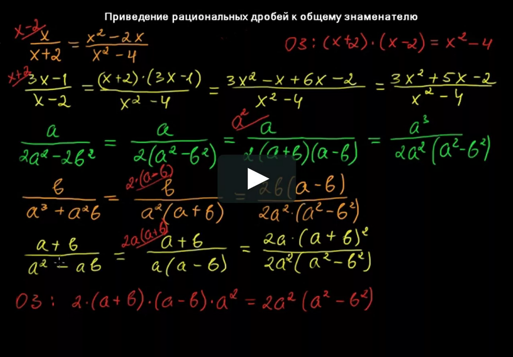 приведите дроби к наименьшему общему знаменателю. привести дроби к ноз. общий знаменатель 7 10 и 777 1000. приведение алгебраических дробей к общему знаменателю. общий знаменатель 7 10 и 777 1000.