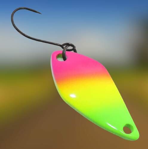 Колеблющаяся рыболовная блесна