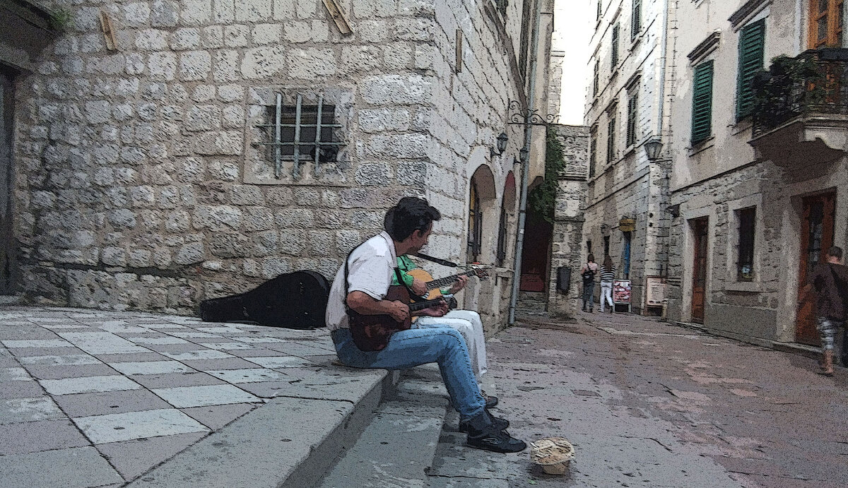 Уличные музыканты в Которе. Фото предоставлено героиней рассказа