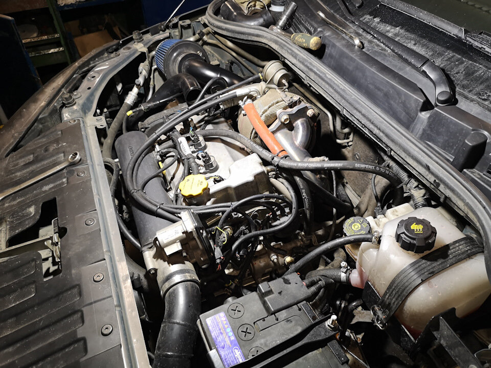 Пример верхней установки