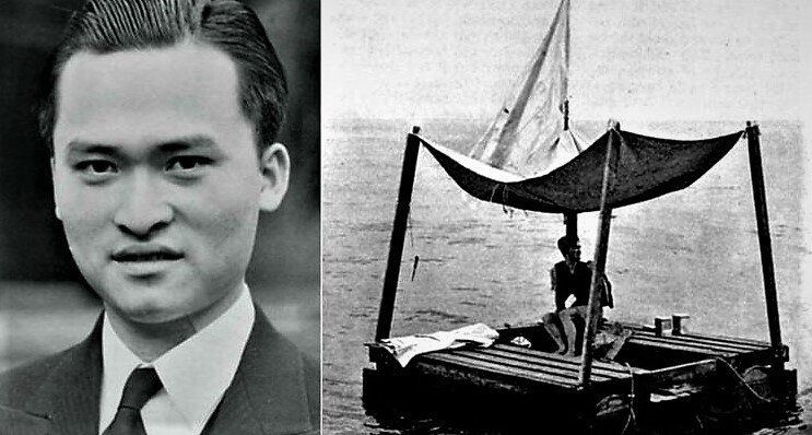 Китайский моряк Линь Пэн и его плот