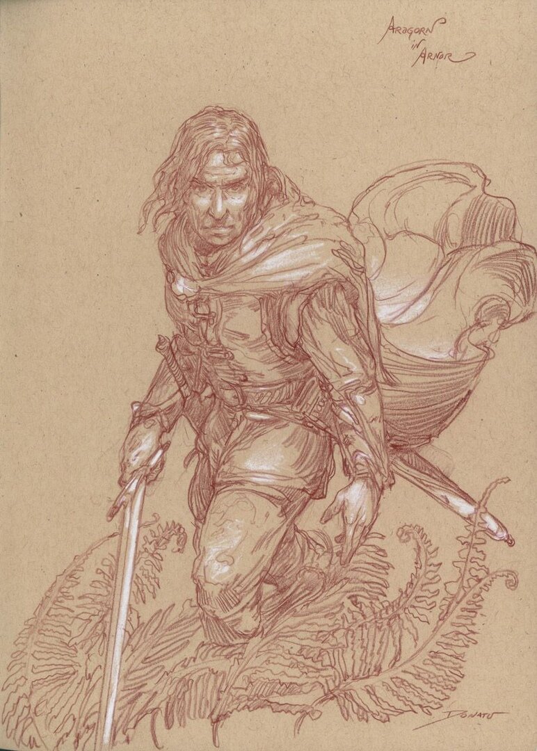 Арагорн в Арноре, иллюстрация взята из открытых источников.