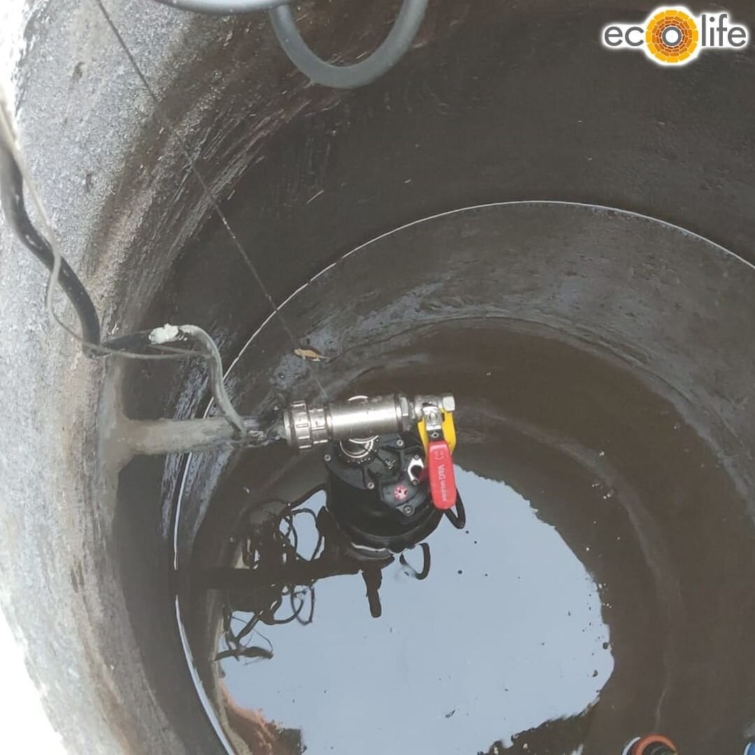 водоснабжение из колодца с помощью насоса 