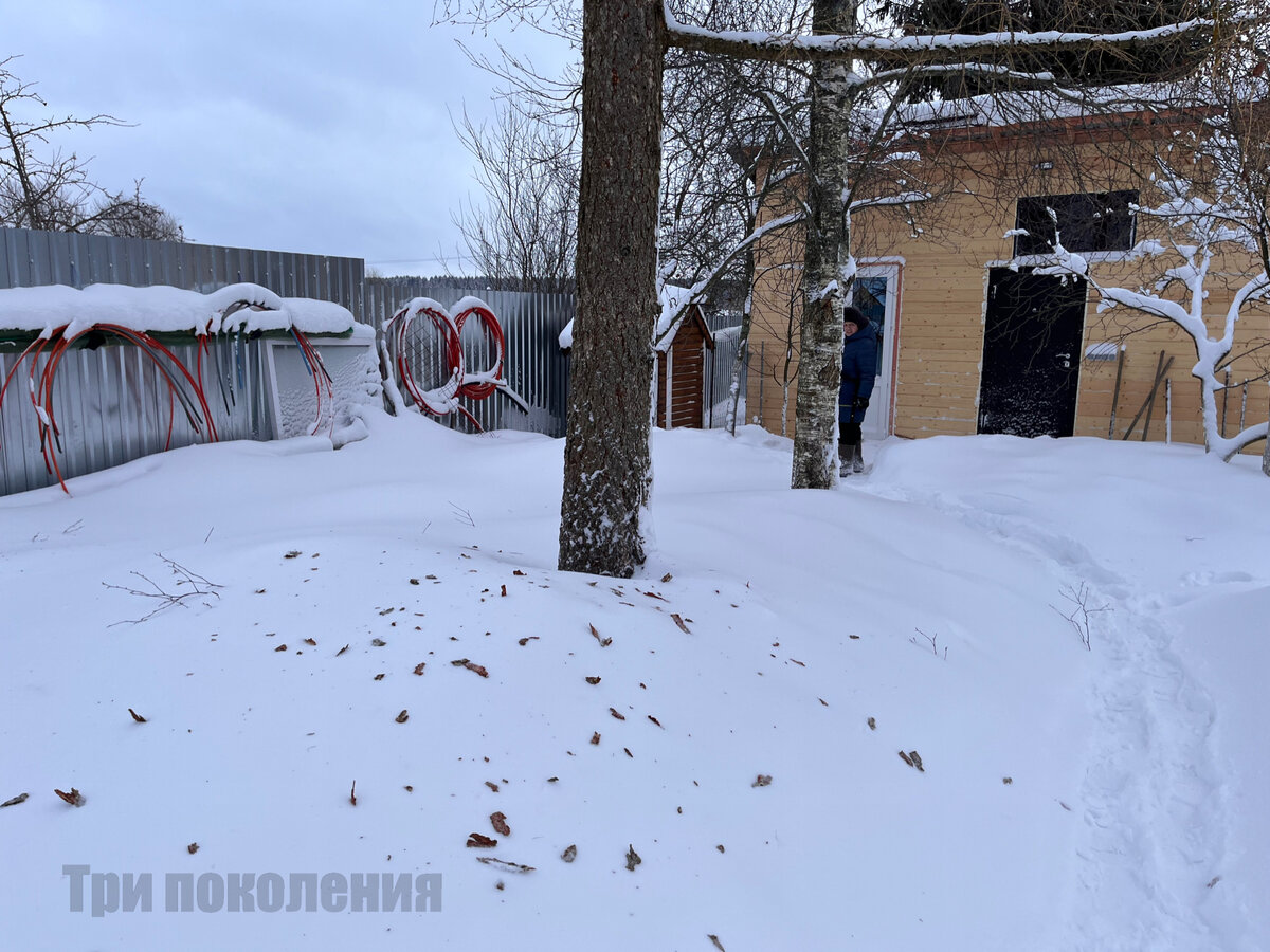 В городе Лаишево слепили из снега восьмиметрового Огненного Петуха