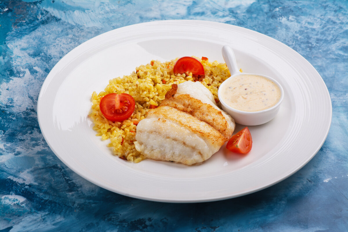 Судак с рисом.