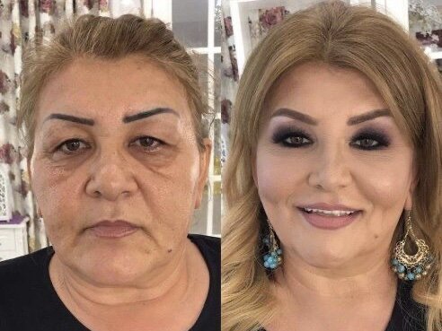 Источник: Pinterest. Такой макияж смотрится очень агрессивно. Глаза уменьшились. 