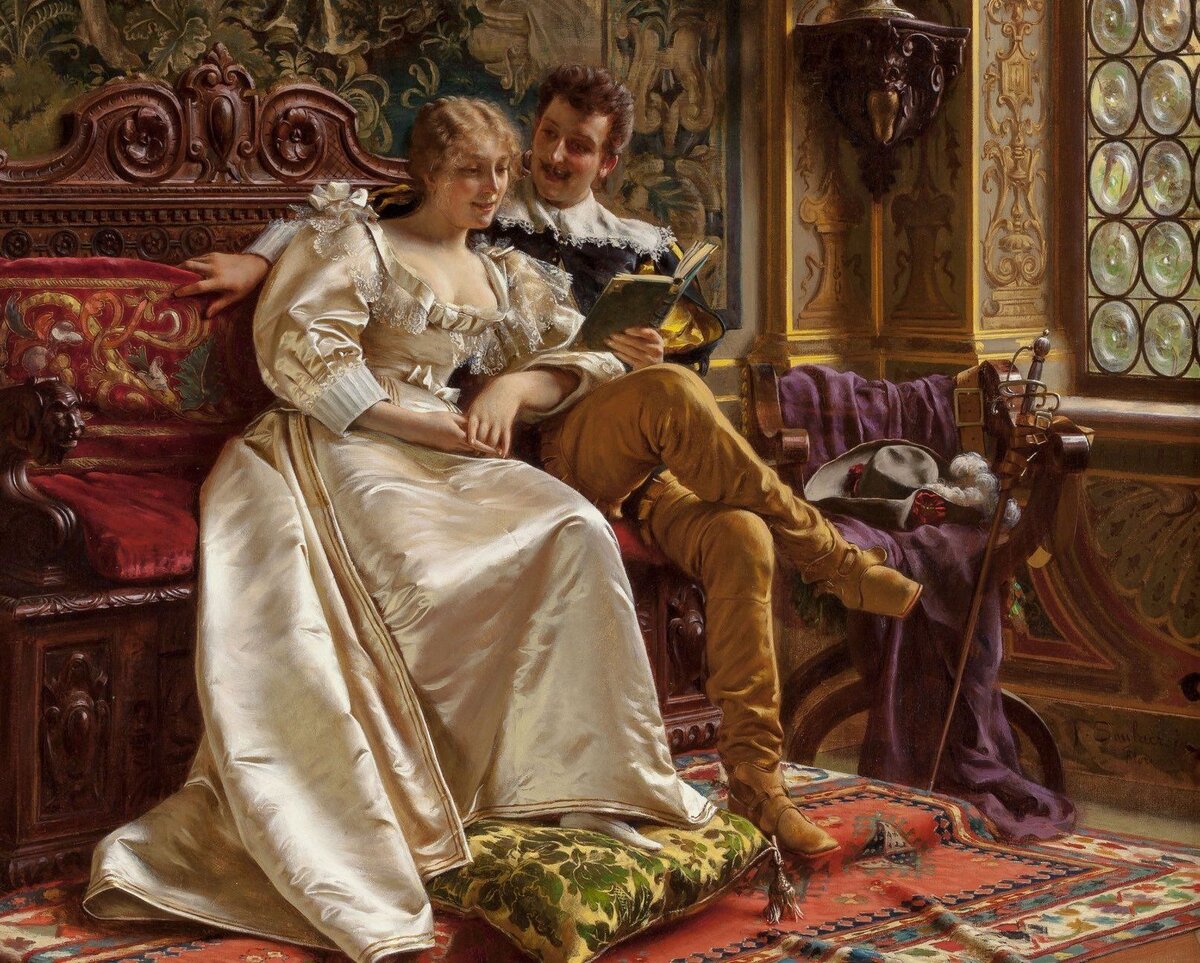 Фредерик Сулакруа «Счастливый день», фрагмент