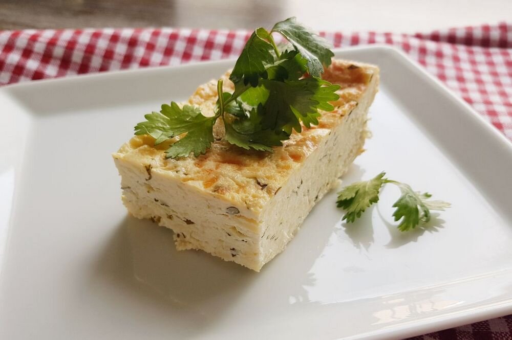 Творожная запеканка с сулугуни