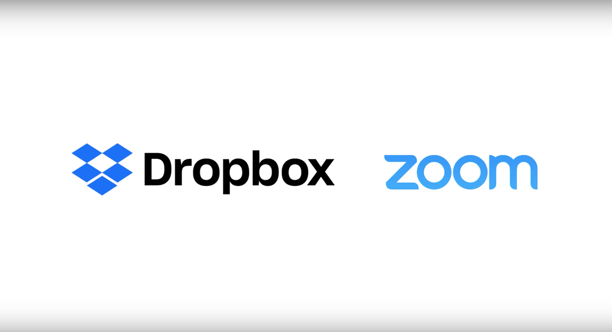 Dropbox и Zoom 
