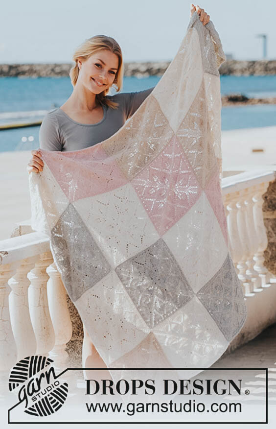 Плед спицами "Мороженое" от Drops Design. Описания перевела Ксения Kukanchik. Источник фото https://www.garnstudio.com/pattern.php?id=8947&cid=19