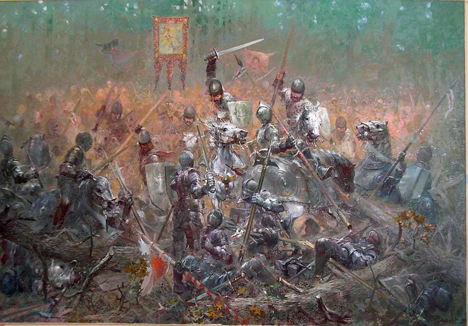 Битва у синих вод закончилась. Битва на Ворскле 1399. Хотинская битва 1621. Битва под Грюнвальдом картина. Конотопская битва 1659.