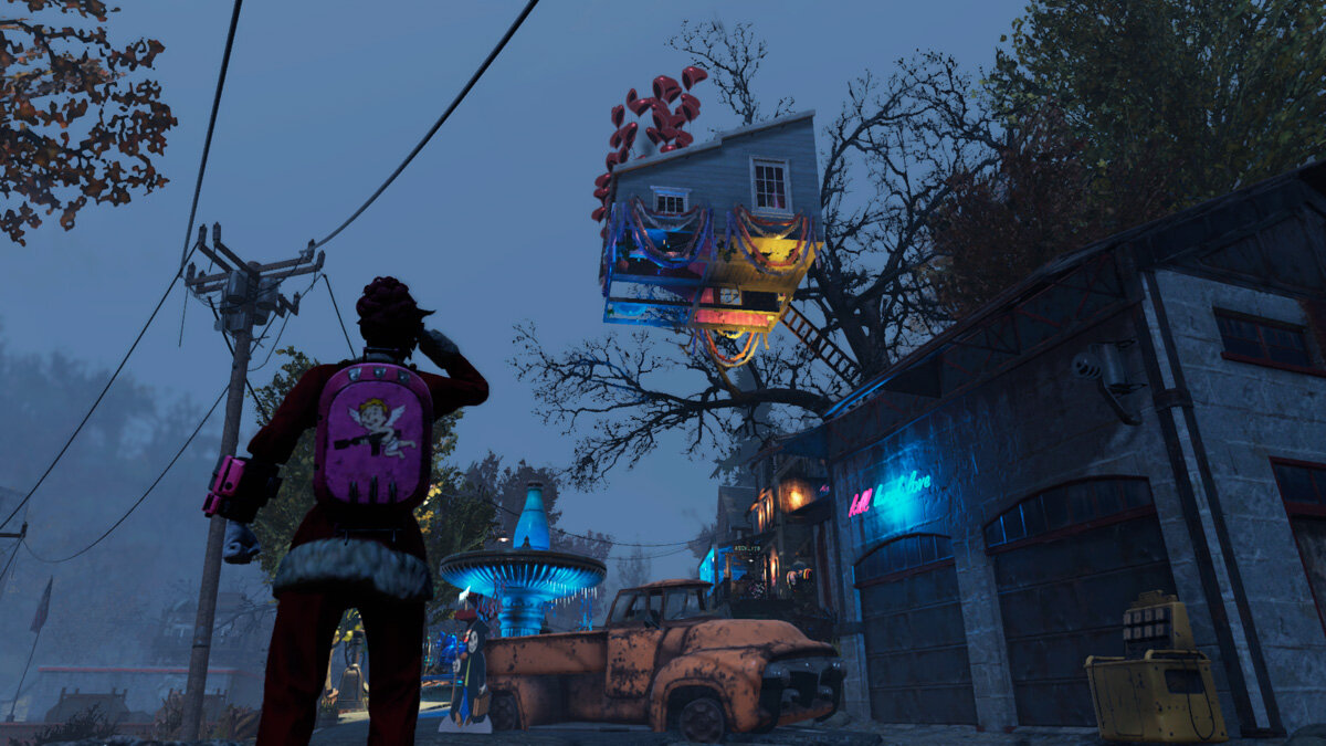 Fallout 76: домик на дереве