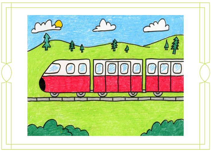 Стоковые векторные изображения по запросу Расскраска поезд
