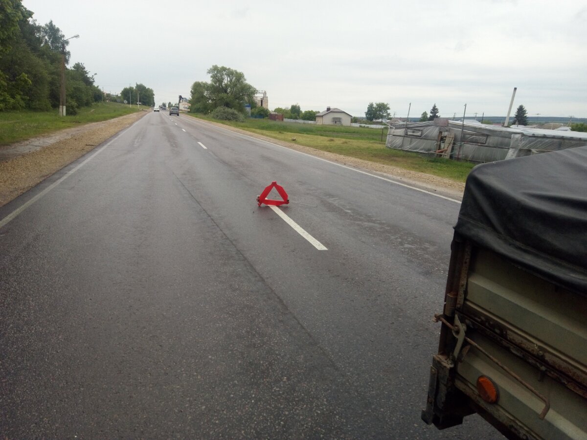 Виден наш тормозной путь. Сигналить начали ещё раньше. Бесполезно!