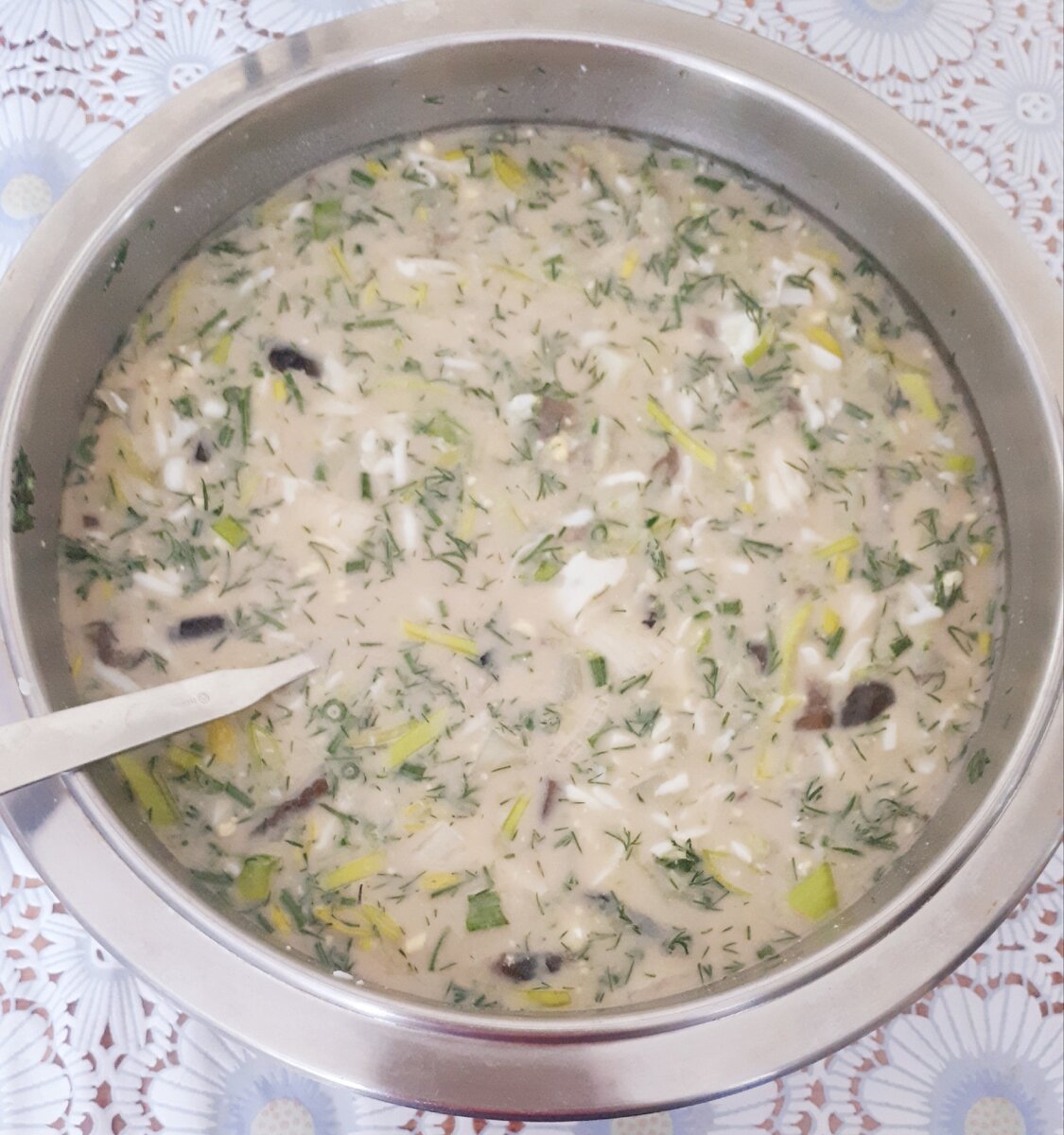 Окрошка грибная