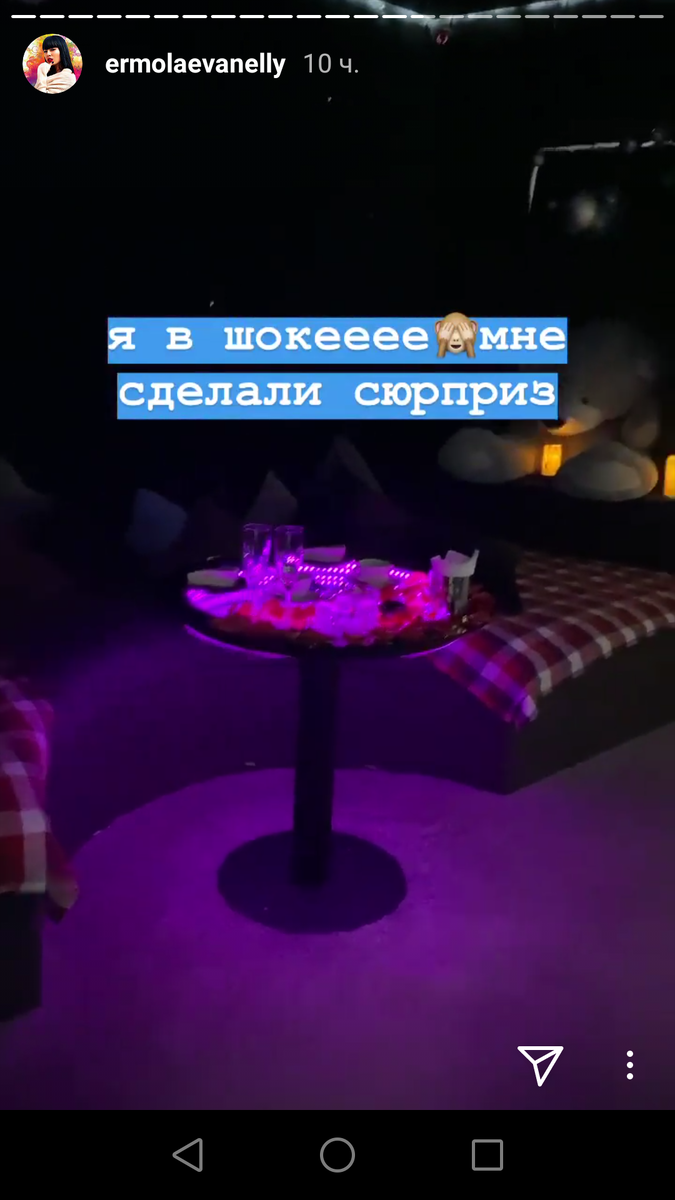 фото из инстаграм сториз  Нелли Ермолаевой 