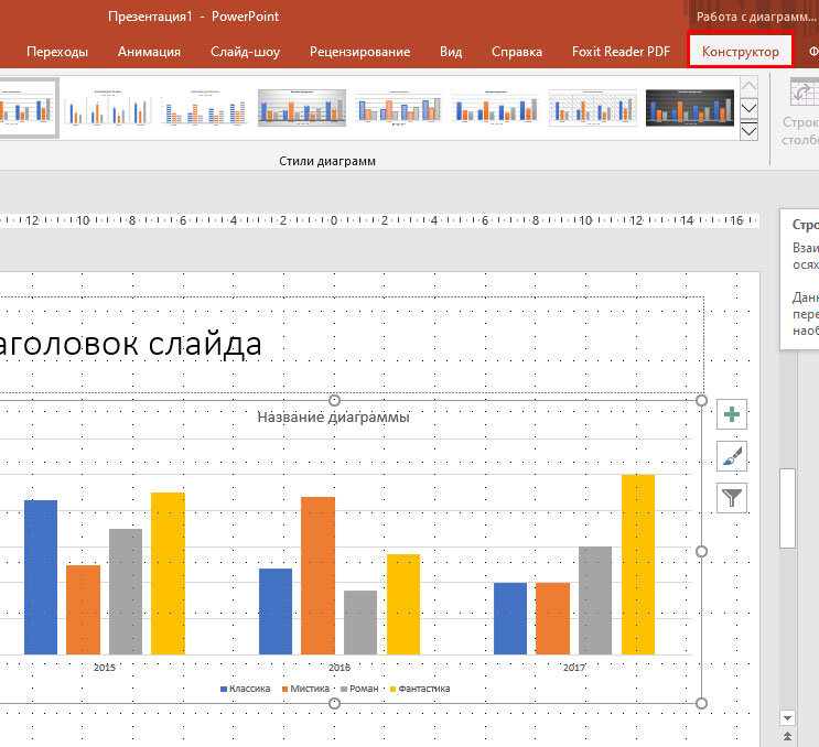 Как изменить текст в диаграмме в powerpoint