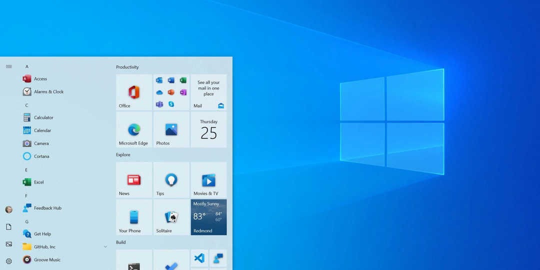 Интерфейс нового меню «Пуск» Windows 10 стал проще