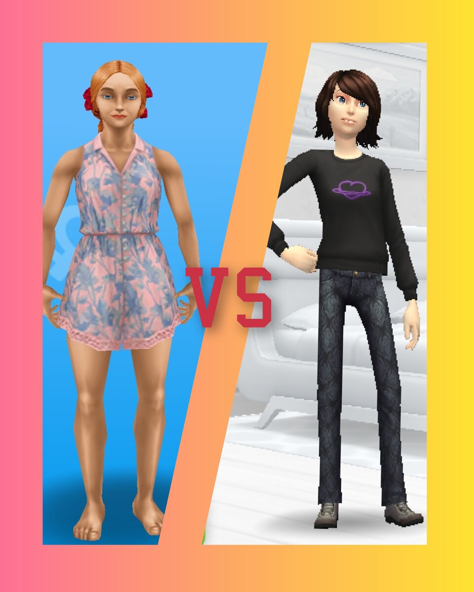 Sims freeplay VS Sims mobile. 