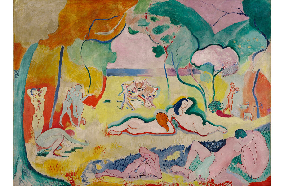 "Радость Жизни"  Анри Матисс (Henri Matisse) написал картину в мастерской в 1906 году, прожив год на южном берегу Франции