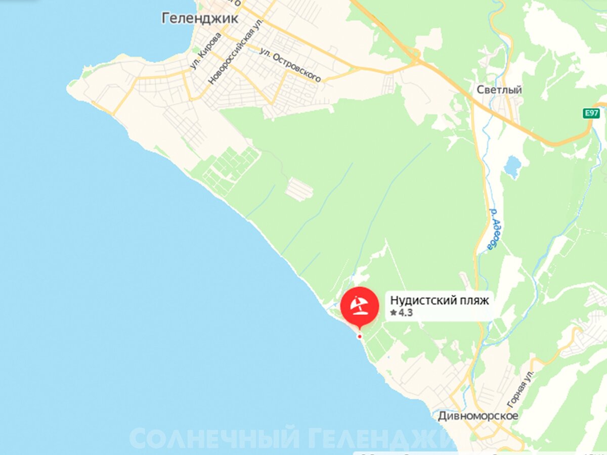 Дивноморское фото поселка и пляжа карта