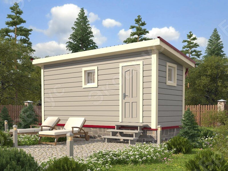 Рисунок 1. Проект каркасной Бани-3