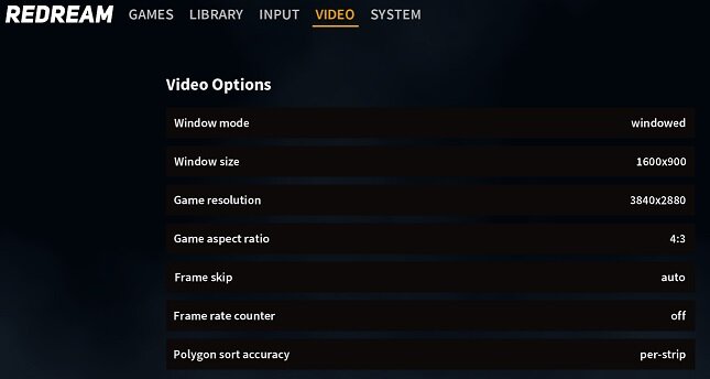 Основные настройки платной версии, в бесплатной всё тоже самое, кроме пункта Game resolution
