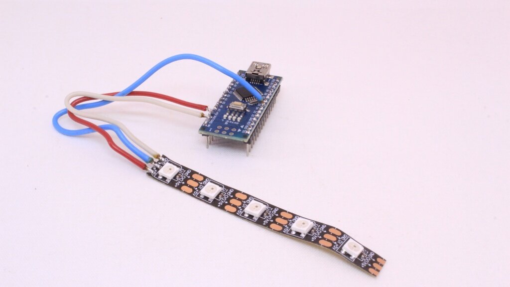 Подключение адресной светодиодной ленты к Arduino