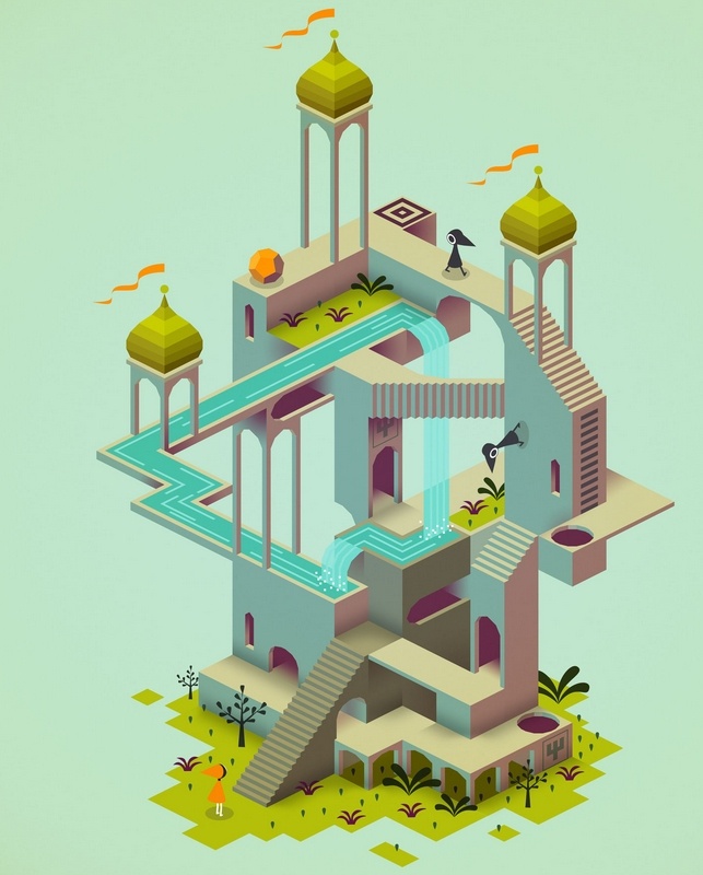 👍Игра Monument Valley от Ustwo Studio Ltd полносью вобрала в себя Оп-Арт стиль и стала одной из лучших игр на iOs за 2021 год (Фото: https://www.hongkiat.com) 