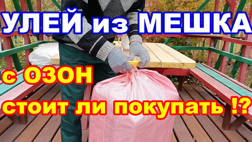 Улей для пчёл из МЕШКА ! Улей ППУ С Озон стоит ли Покупать ! Видео обзор разборного улья из ппу !