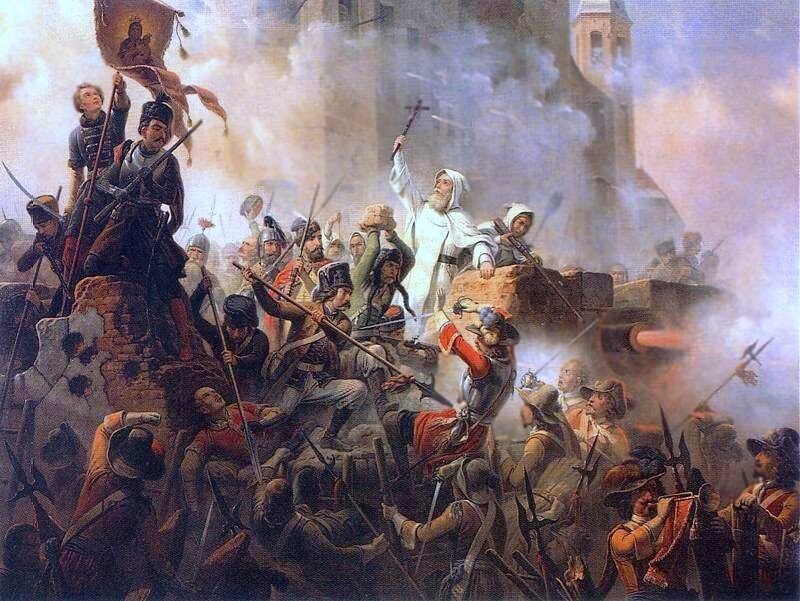 Оборона Ясной Горы, худ. Я. Суходольский 
